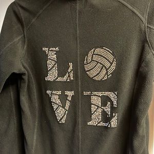 Fleece pullover size Medium with thumb holes